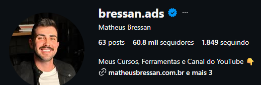 Perfil de Matheus Bressan, bressan.ads